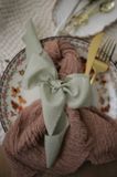 Батистова стрічка VTILENE ручного фарбування 3 м Sage green BR-100901 &mdash; декор для весільного столу та фотосесій VTILENE studio