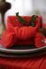 Многоразовая эко упаковка для подарков из ткани VTILENE Christmas red &mdash; идеи для свадебного декора, сервировки стола и фотосессий VTILENE studio
