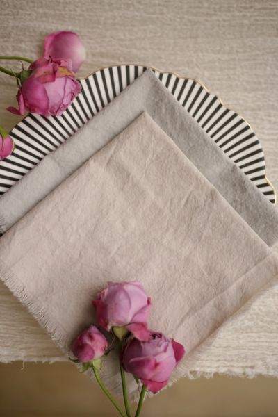 Бавовняна столова серветка VTILENE  Cold linen SB-2562 &mdash; декор для весільного столу та фотосесій VTILENE studio