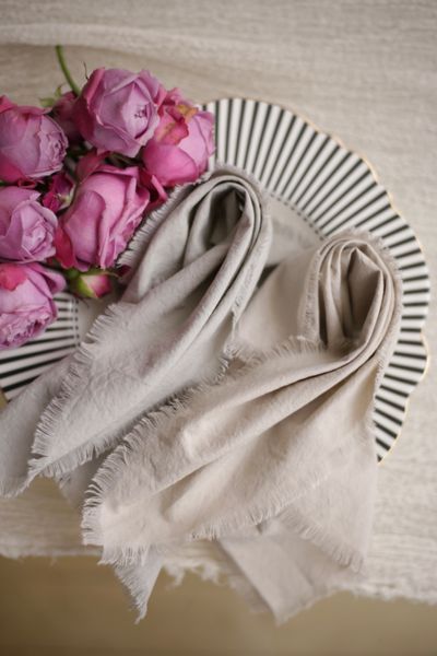 Бавовняна столова серветка VTILENE  Cold linen SB-2562 &mdash; декор для весільного столу та фотосесій VTILENE studio