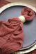 Серветка з марлі для сучасного сервірування VTILENE  Pressed rose &mdash; ідеї для весільного декору, сервірування столу та фотозйомок VTILENE studio