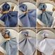 Бавовняна серветка для сервірування VTILENE  Steel Blue &mdash; ідеї для весільного декору, сервірування столу та фотозйомок VTILENE studio