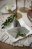 Шовкова декоративна стрічка VTILENE Dark sage green SS-000016 &mdash; декор для весільного столу та фотосесій VTILENE studio