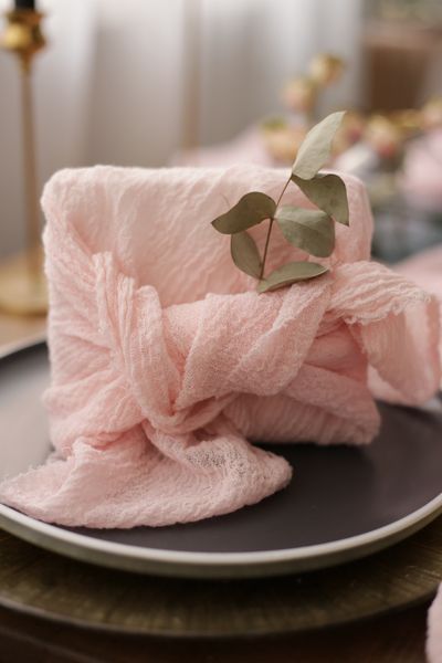 Еко упаковка для подарунків з тканини VTILENE Blush GP-4005 &mdash; декор для весільного столу та фотосесій VTILENE studio