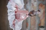 Оксамитова стрічка для весільного декору VTILENE рожева Dusty rose RV-100118 &mdash; декор для весільного столу та фотосесій VTILENE studio