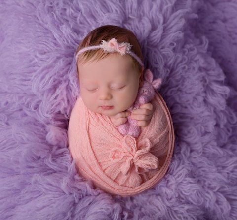 М&rsquo;яка марлева обмотка для newborn фотосесії VTILENE Cream blush NB-10019 &mdash; декор для весільного столу та фотосесій VTILENE studio