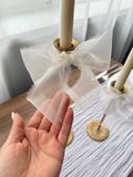 Шовкова стрічка з органзи VTILENE Ivory SS-000013 &mdash; декор для весільного столу та фотосесій VTILENE studio