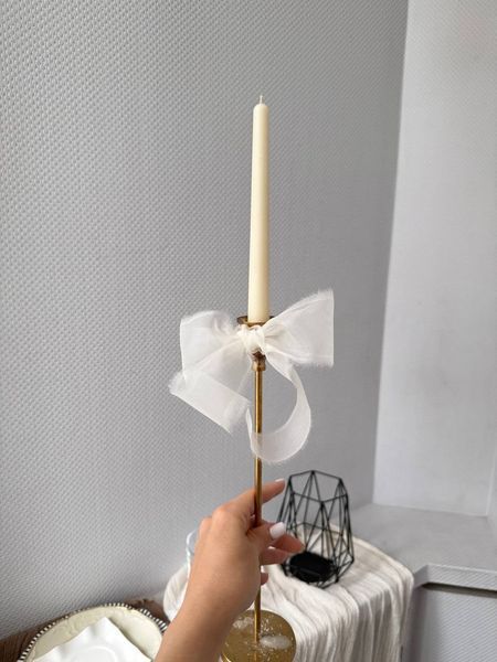 Шовкова стрічка з органзи VTILENE Ivory SS-000013 &mdash; декор для весільного столу та фотосесій VTILENE studio